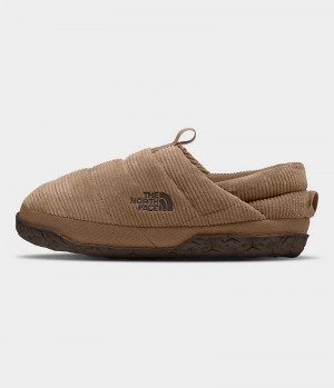 Mules γυναικεια The North Face Nuptse Corduroy καφε | GREECE EWJKCVD