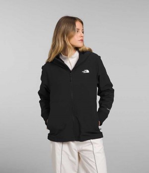 Softshell μπουφαν γυναικεια The North Face Shelbe Raschel Hoodie μαυρα | GR VJPFMEB