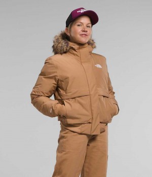 Μπουφαν Bomber γυναικεια The North Face Arctic καφε | GREECE SVQYPUF