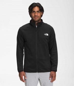 Μπουφάν Fleece ανδρικα The North Face Canyonlands Full-Zip μαυρα | GR KGDTPZX