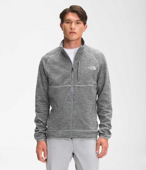 Μπουφάν Fleece ανδρικα The North Face Canyonlands Full-Zip γκρι | ATHENS KTGDQOP