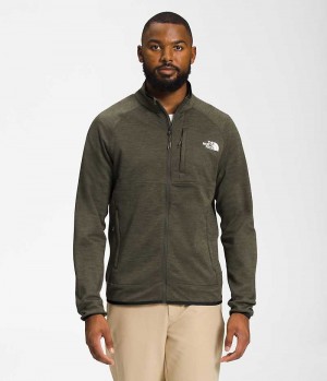 Μπουφάν Fleece ανδρικα The North Face Canyonlands Full-Zip Ελιά | GREECE VEMGQXW