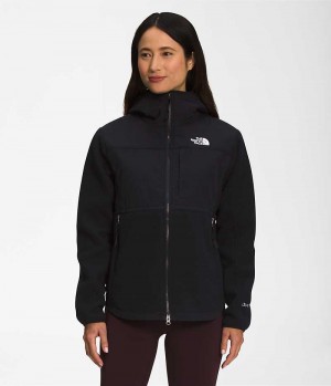 Μπουφάν Fleece γυναικεια The North Face Denali Hoodie μαυρα | GR DHZQGIC