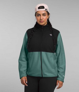 Μπουφάν Fleece γυναικεια The North Face Plus Alpine Polartec® 100 μαυρα πρασινο | GR FOPJLNW