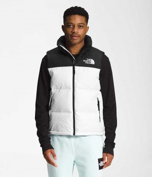 Γιλεκο ανδρικα The North Face 1996 Retro Nuptse ασπρα μαυρα | ATHENS LEXFGBQ