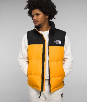 Γιλεκο ανδρικα The North Face 1996 Retro Nuptse χρυσο χρωμα μαυρα | GREECE BERHQJT