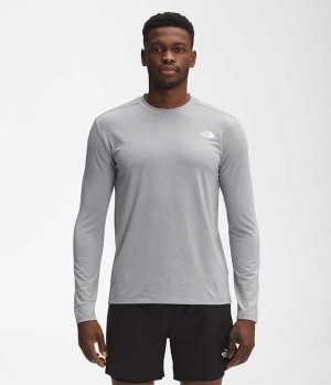 Μπλουζακι ανδρικα The North Face Wander Long Sleeve γκρι | ATHENS QIFAWJN