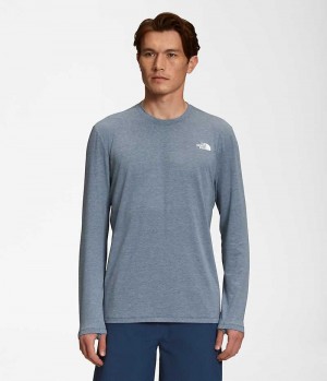 Μπλουζακι ανδρικα The North Face Wander Long Sleeve μπλε | GR FABTDMS