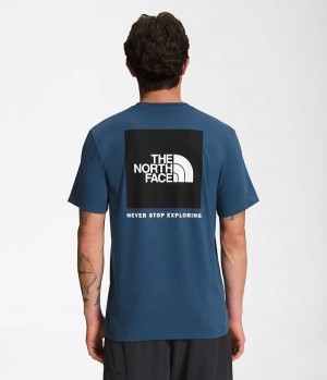 Μπλουζακι ανδρικα The North Face κοντο Sleeve Box NSE μπλε | GR WZFNAXH