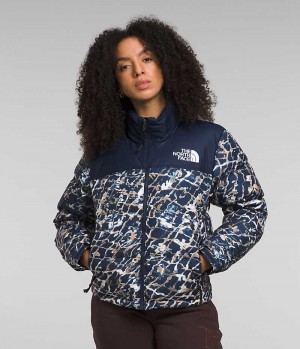 Μπουφαν Πουπουλενια γυναικεια The North Face 1996 Retro Nuptse σκουρο μπλε | GR XBUHQDT