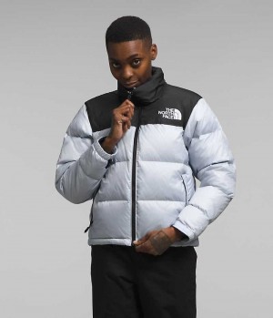 Μπουφαν Πουπουλενια γυναικεια The North Face 1996 Retro Nuptse μαυρα ασπρα | GREECE WPULEQD