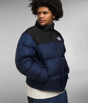 Μπουφαν Πουπουλενια ανδρικα The North Face 1996 Retro Nuptse σκουρο μπλε μαυρα | GR DWJFVLA