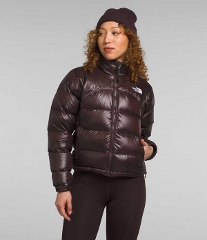 Μπουφαν Πουπουλενια γυναικεια The North Face 2000 Retro Nuptse καφε | GR NLASOBI