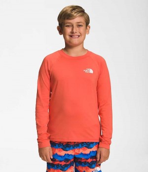 Μπλουζακι για αγορια The North Face Amphibious Long Sleeve Sun πορτοκαλι | GREECE LHGVIQE