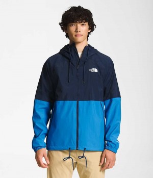 Αδιαβροχο Μπουφαν ανδρικα The North Face Antora Hoodie σκουρο μπλε μπλε | ATHENS KQXEDRG