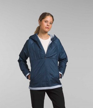 Μπουφαν Πουπουλενια γυναικεια The North Face Circaloft ¼-Zip Pullover μπλε | GR SICKQGL