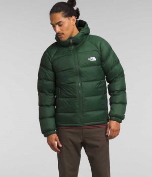 Μπουφαν Πουπουλενια ανδρικα The North Face Hydrenalite™ Hoodie πρασινο | GREECE GQTZOWH