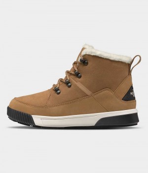 Μποτακια Χειμωνιατικα γυναικεια The North Face Sierra Mid δαντελα αδιαβροχα καφε | ATHENS YLFJAQK