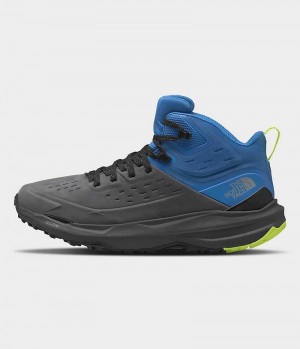 Μποτακια Ορειβατικα ανδρικα The North Face VECTIV Exploris 2 Mid FUTURELIGHT™ δερματινα γκρι μπλε | ATHENS TKZHUPF