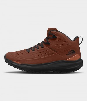 Μποτακια Ορειβατικα ανδρικα The North Face VECTIV Exploris 2 Mid FUTURELIGHT™ δερματινα καφε | ATHENS MZFGEYS