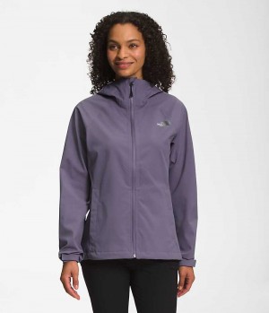 Αδιαβροχο Μπουφαν γυναικεια The North Face Valle Vista Stretch μωβ | GR KLJGZCQ