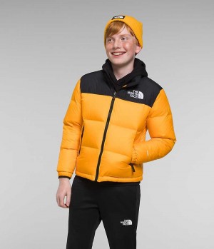 Μπουφαν Πουπουλενια για αγορια The North Face 1996 Retro Nuptse χρυσο χρωμα | GREECE PGXJDAY