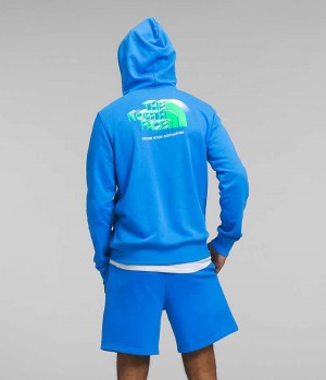 Φουτερ με Κουκουλα ανδρικα The North Face Box NSE Pullover μπλε | ATHENS VMUJDER