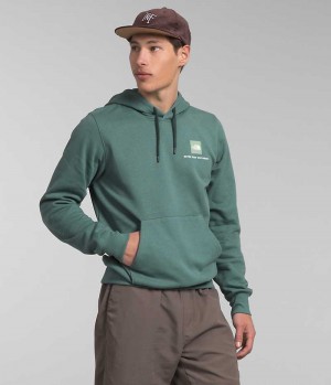 Φουτερ με Κουκουλα ανδρικα The North Face Box NSE Pullover πρασινο | GR OUXCFRL