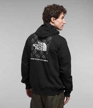 Φουτερ με Κουκουλα ανδρικα The North Face Box NSE Pullover μαυρα | GR SVAJZFP