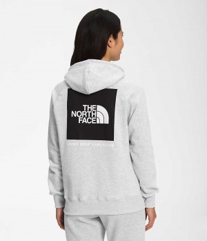 Φουτερ με Κουκουλα γυναικεια The North Face Box NSE Pullover ανοιχτο γκρι | GR FZYDLCJ