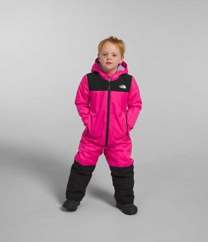 Μπουφαν Πουπουλενια για αγορια The North Face Freedom Snow Suit ροζ | ATHENS RUQWAIM