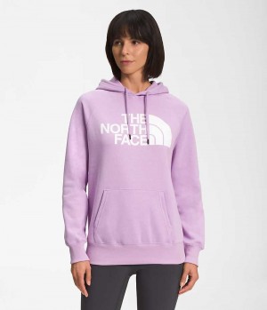 Φουτερ με Κουκουλα γυναικεια The North Face Half Dome Pullover λεβάντα | GR NVIDSKZ