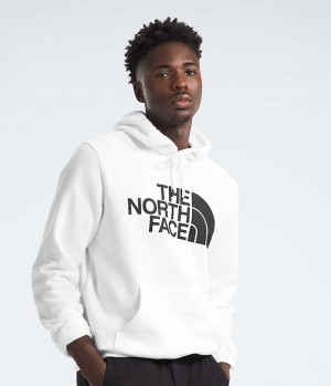 Φουτερ με Κουκουλα ανδρικα The North Face Half Dome Pullover ασπρα | GREECE CIBSJDY