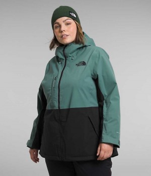 Μπουφάν Με Μόνωση γυναικεια The North Face Plus Freedom Stretch πρασινο μαυρα | GR XYWRBGC