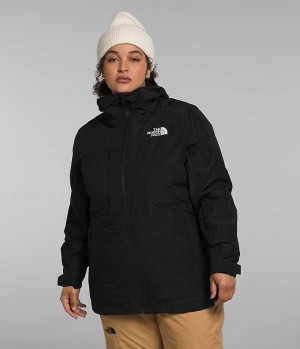 Μπουφάν Με Μόνωση γυναικεια The North Face Plus ThermoBall™ Eco Snow Triclimate® μαυρα | ATHENS KEFNHRO