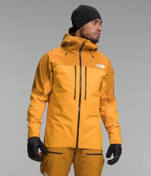 Μπουφάν Με Μόνωση ανδρικα The North Face Summit Series Pumori GTX Pro χρυσο χρωμα κίτρινα | GREECE AZHJKRS