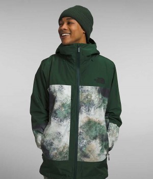 μπουφάν με κουκούλα ανδρικα The North Face ThermoBall™ Eco Snow Triclimate® πρασινο | ATHENS MGSOJDB