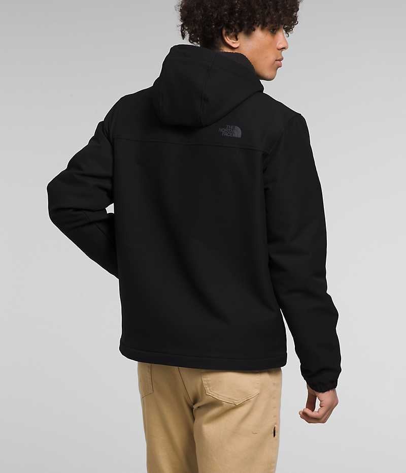 Softshell μπουφαν ανδρικα The North Face Camden Thermal Hoodie μαυρα | GREECE XGFQBLZ