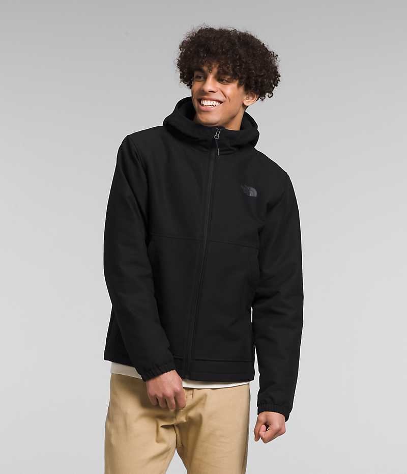 Softshell μπουφαν ανδρικα The North Face Camden Thermal Hoodie μαυρα | GREECE XGFQBLZ