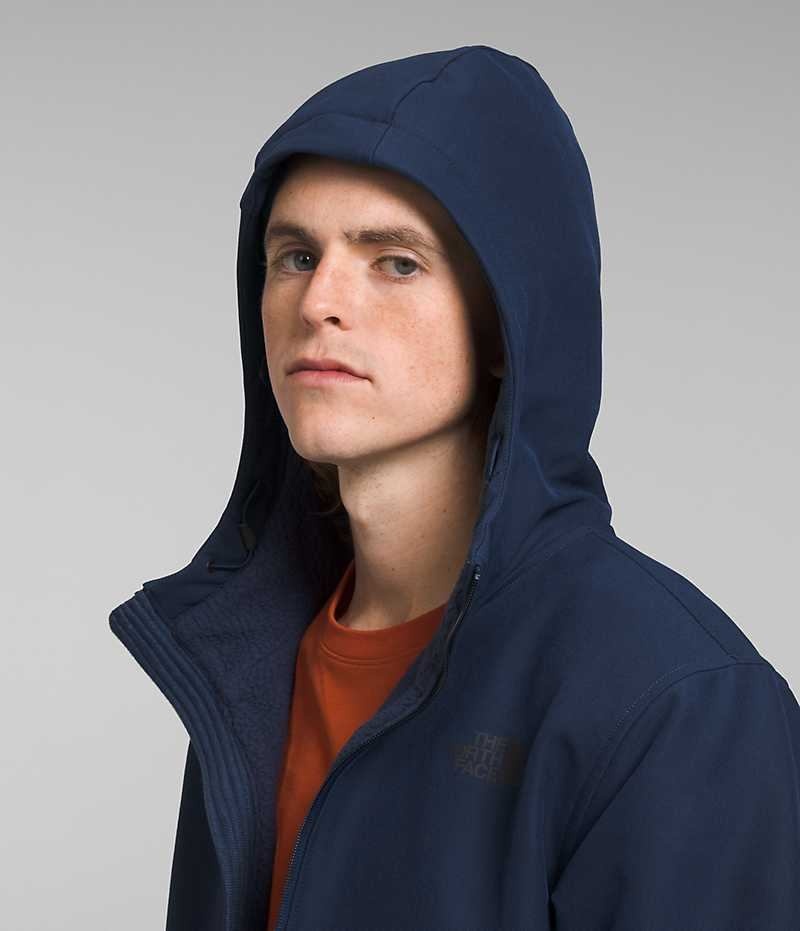 Softshell μπουφαν ανδρικα The North Face Camden Thermal Hoodie σκουρο μπλε | GR WNGDHRS