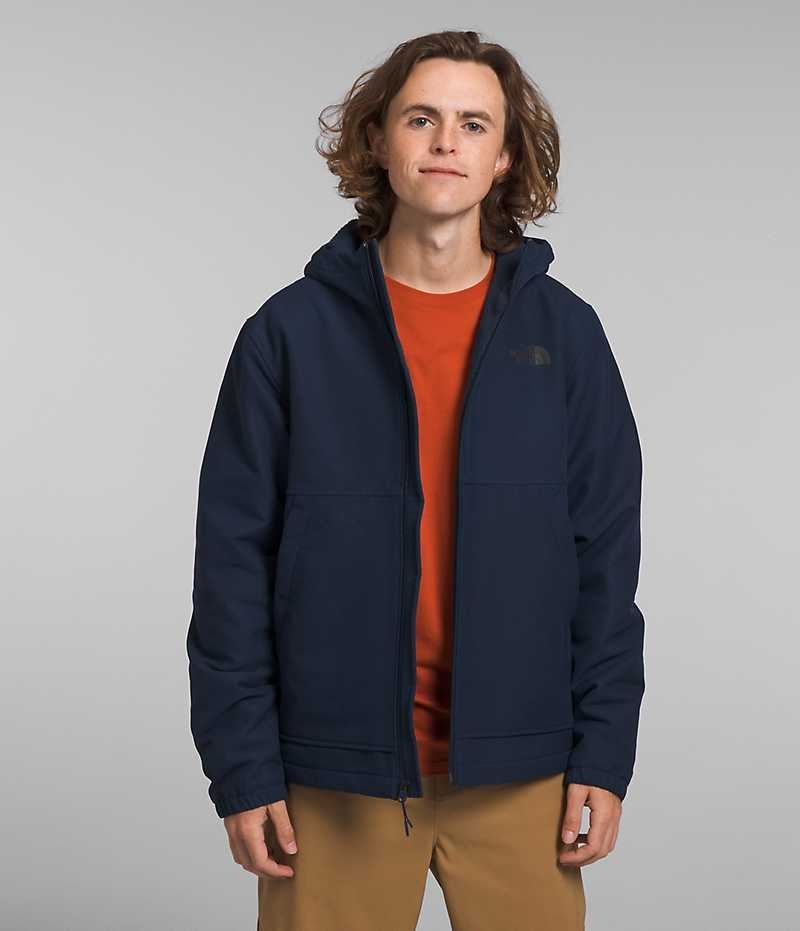 Softshell μπουφαν ανδρικα The North Face Camden Thermal Hoodie σκουρο μπλε | GR WNGDHRS