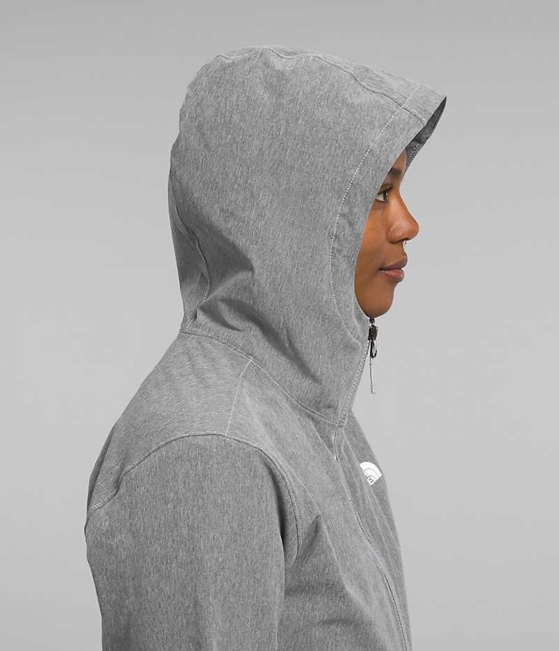 Softshell μπουφαν γυναικεια The North Face Shelbe Raschel Hoodie γκρι | GREECE ODSCPMF