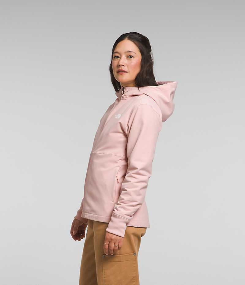 Softshell μπουφαν γυναικεια The North Face Shelbe Raschel Hoodie ροζ | GR RNVBJOK