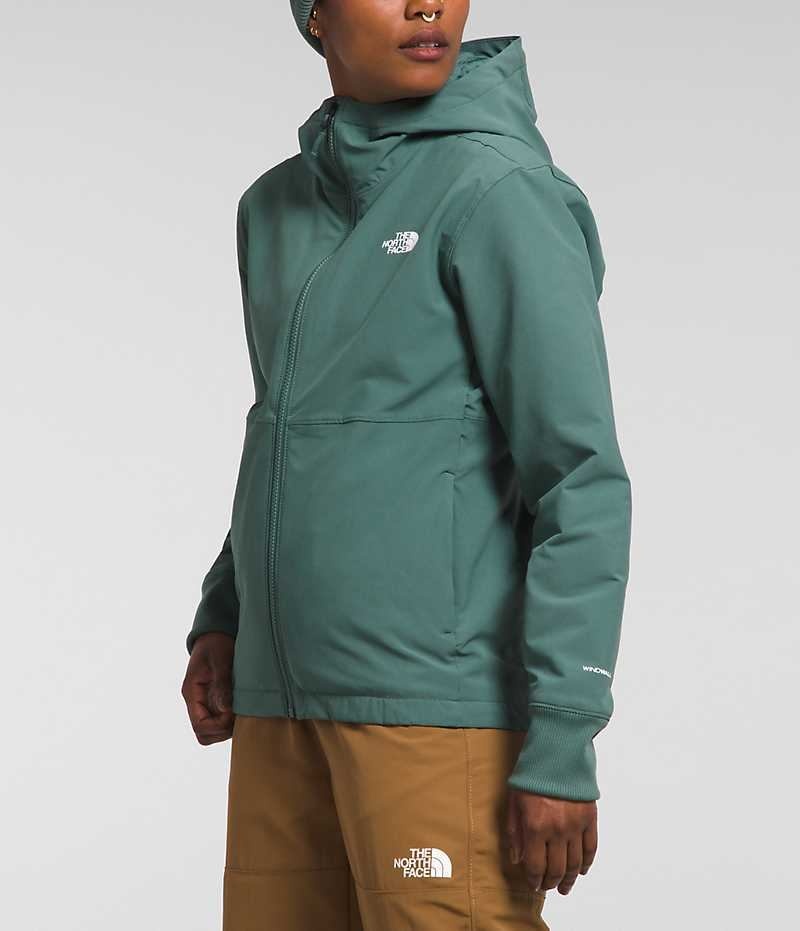 Softshell μπουφαν γυναικεια The North Face Shelbe Raschel Hoodie πρασινο | ATHENS ZSFVHTN