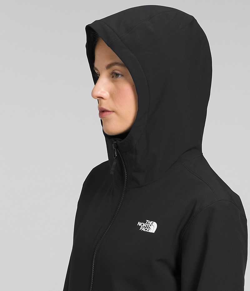 Softshell μπουφαν γυναικεια The North Face Shelbe Raschel Hoodie μαυρα | GR VJPFMEB