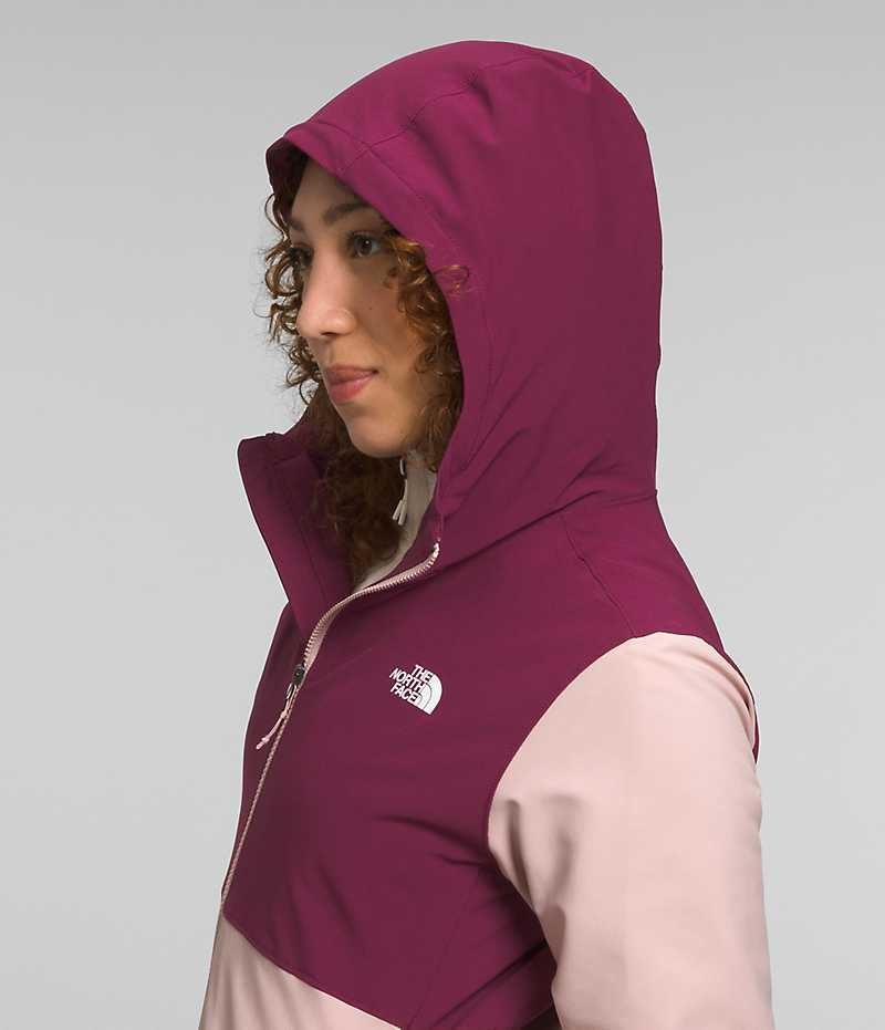 Softshell μπουφαν γυναικεια The North Face Shelbe Raschel Hoodie ροζ | ATHENS CZTSKJU