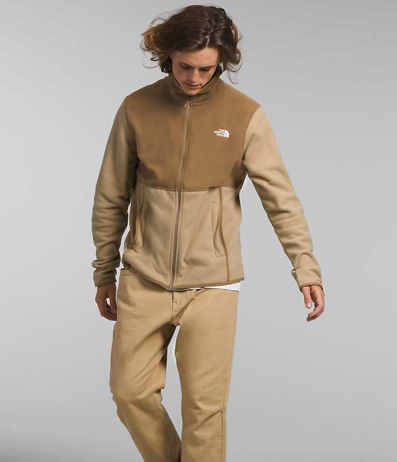 Μπουφάν Fleece ανδρικα The North Face Alpine Polartec® 100 Χακί καφε | ATHENS FRMGONZ