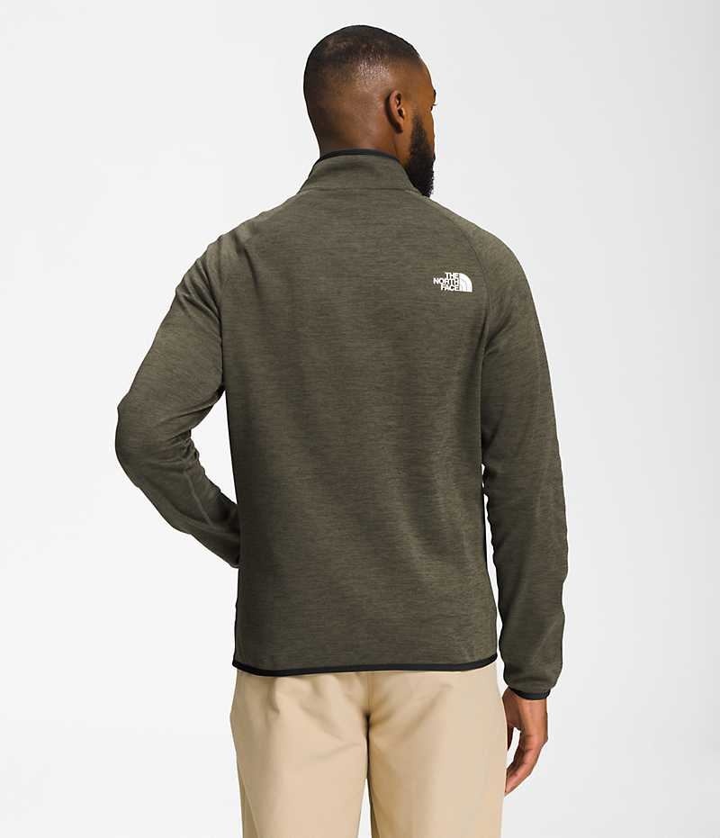 Μπουφάν Fleece ανδρικα The North Face Canyonlands Full-Zip Ελιά | GREECE VEMGQXW