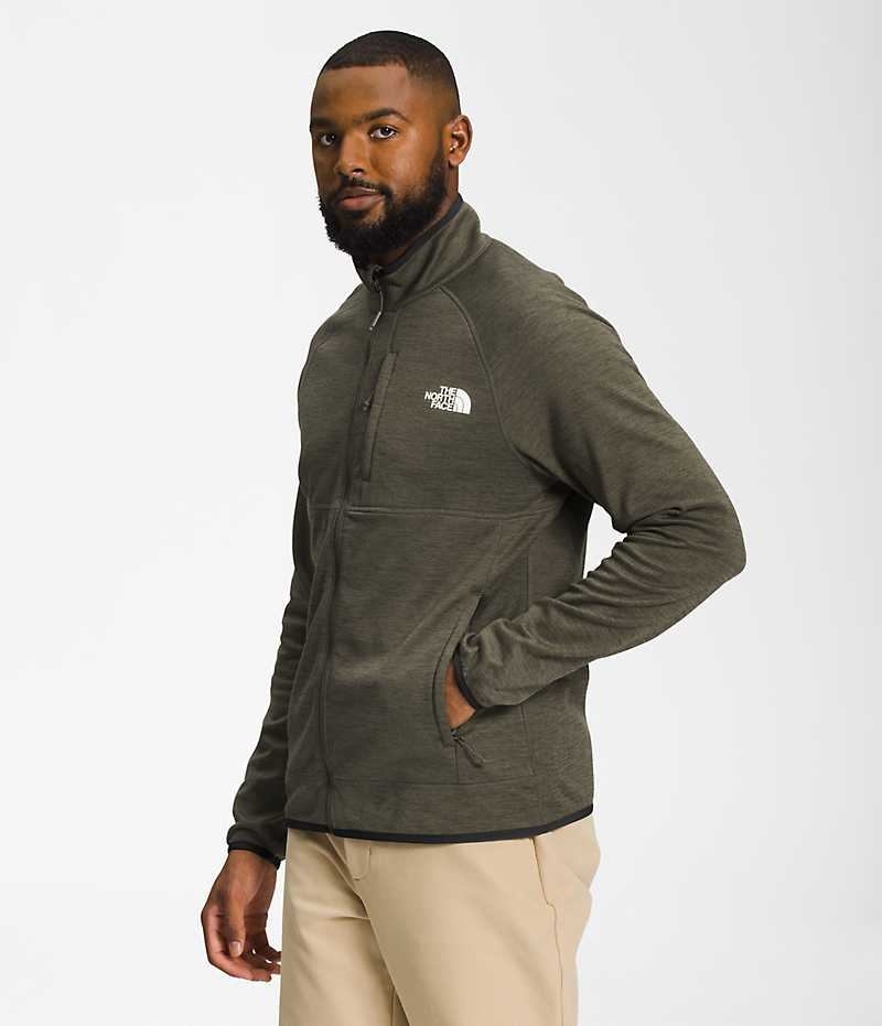 Μπουφάν Fleece ανδρικα The North Face Canyonlands Full-Zip Ελιά | GREECE VEMGQXW