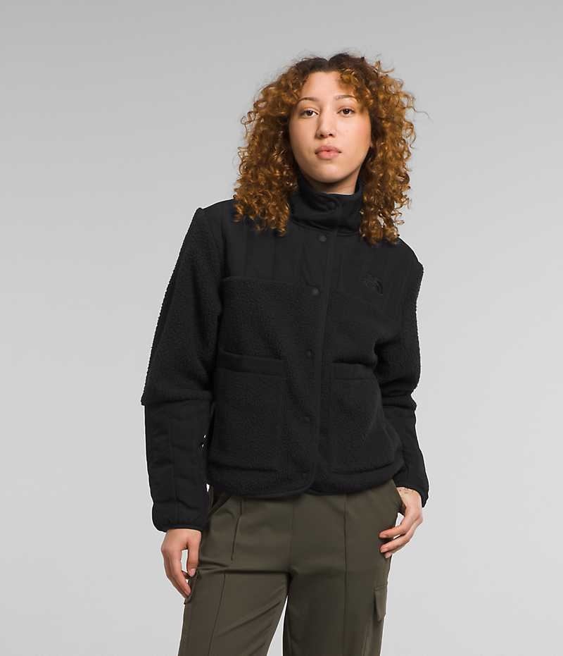 Μπουφάν Fleece γυναικεια The North Face Cragmont μαυρα | GR RNPFEWL